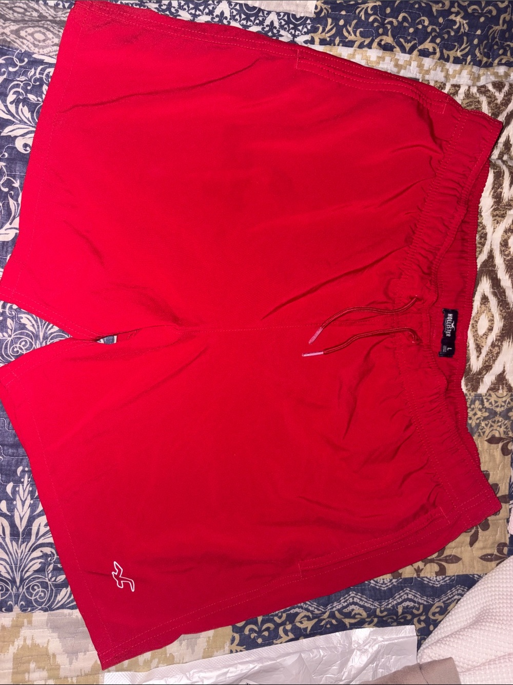 Hollister Bright Red Men’s Swim Trunks